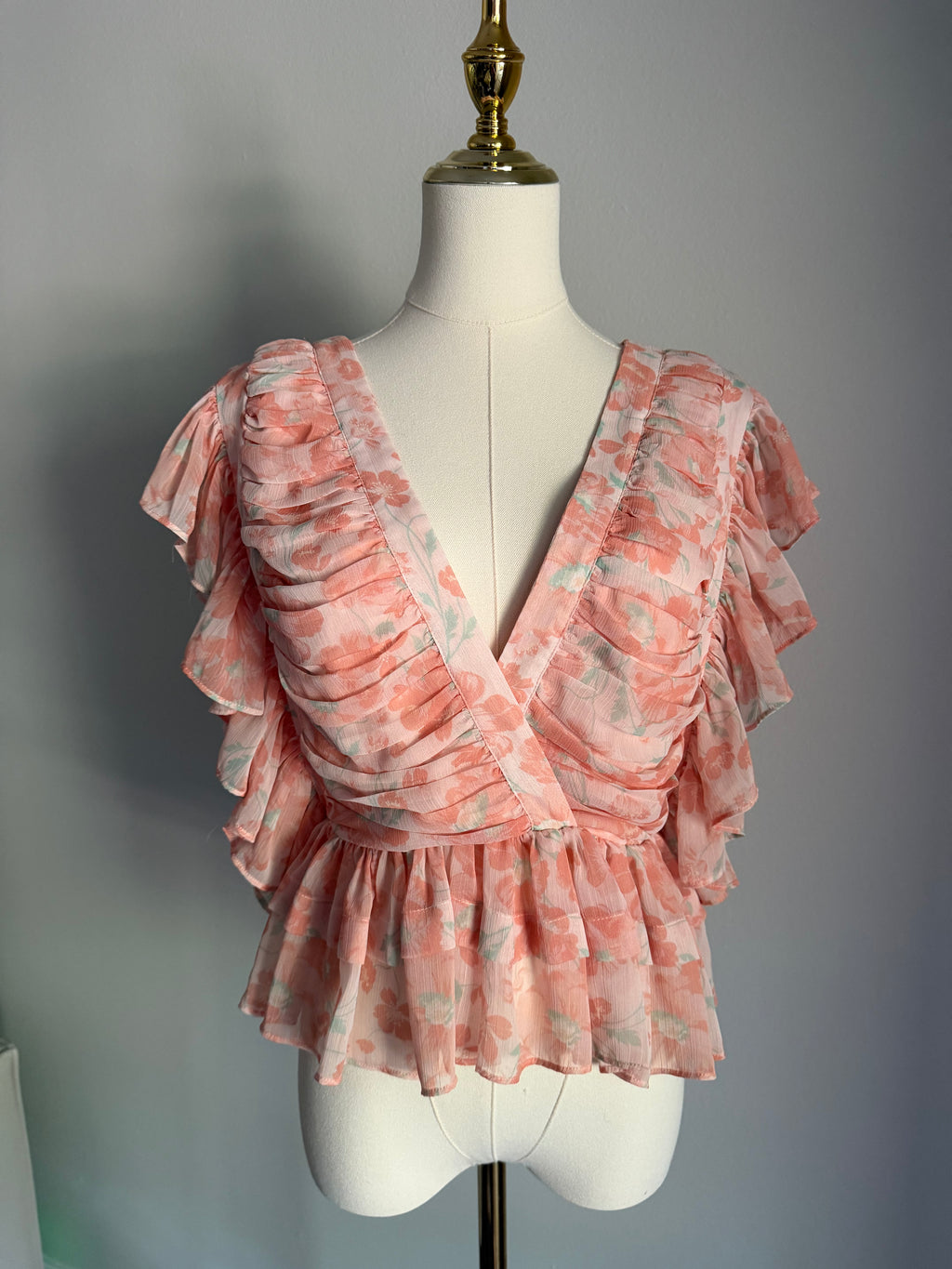 Tularosa Kaia Poppy Pink Blouse