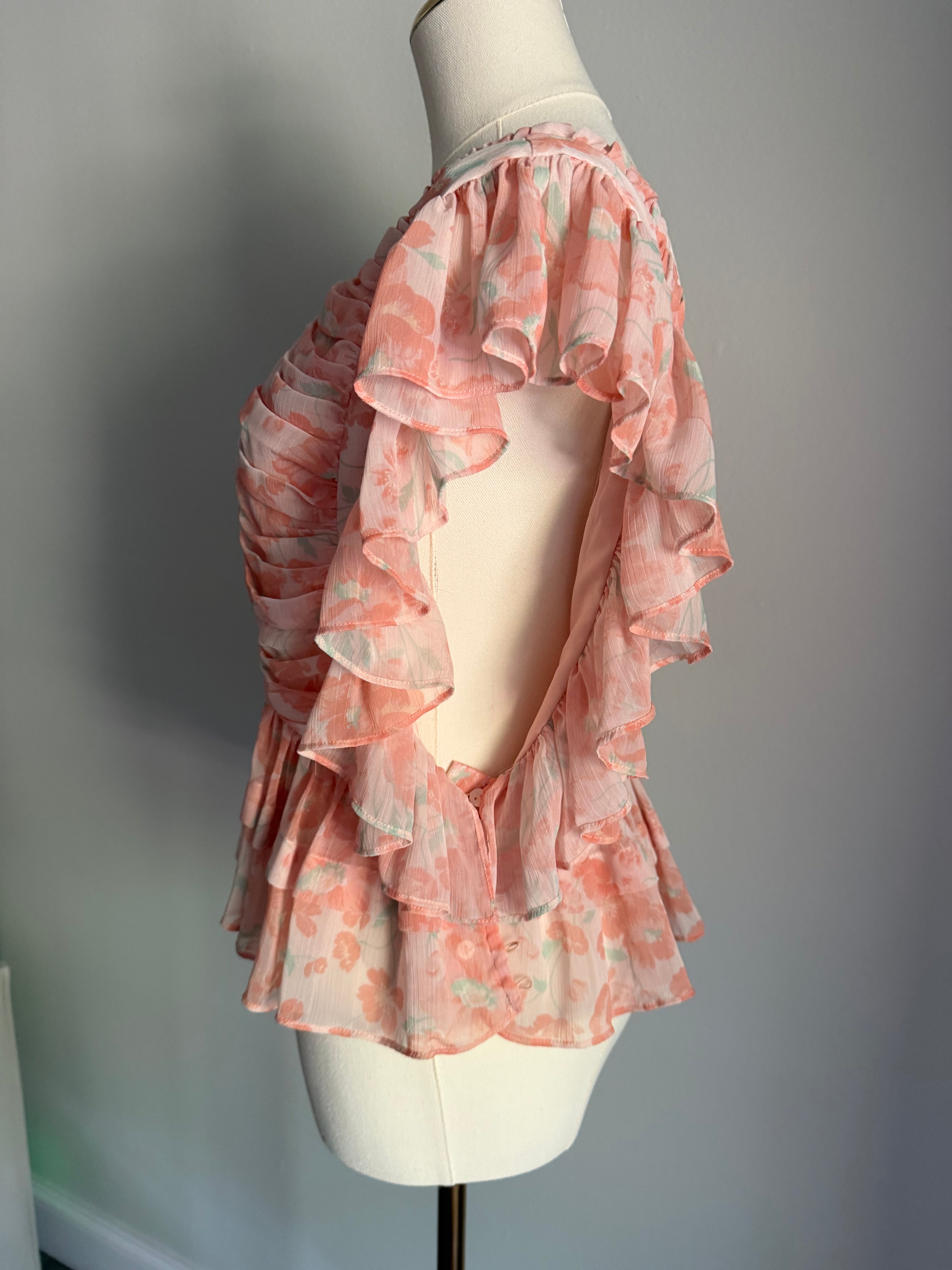 Tularosa Kaia Poppy Pink Blouse